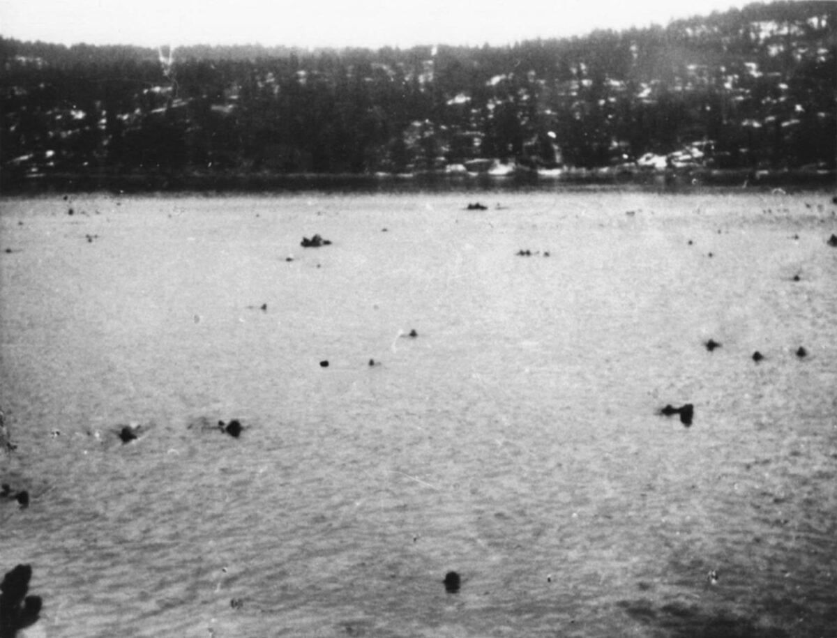 Rescued German sailors